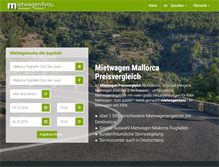 Tablet Screenshot of mietwagen4you.com